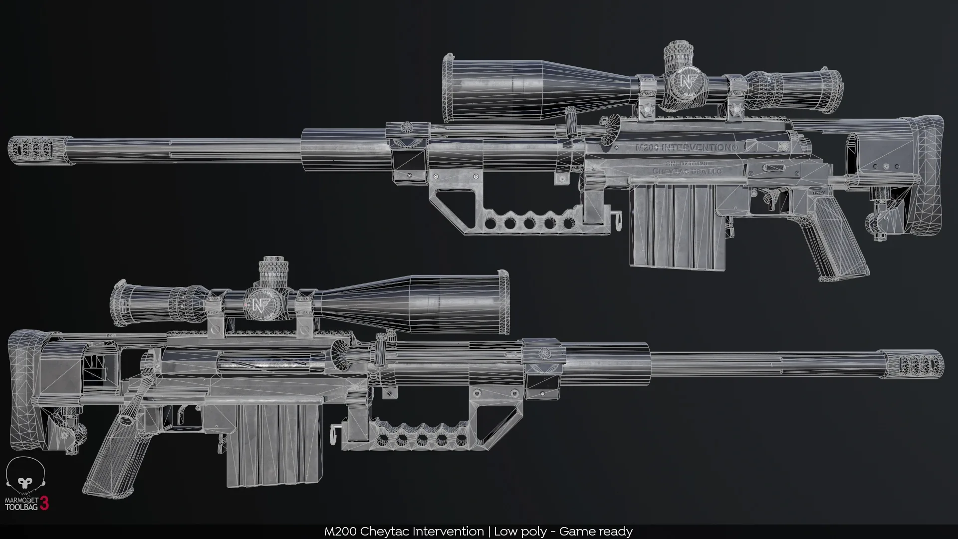 M200 Cheytac Intervention (PBR Game Ready - Sniper / Precision)