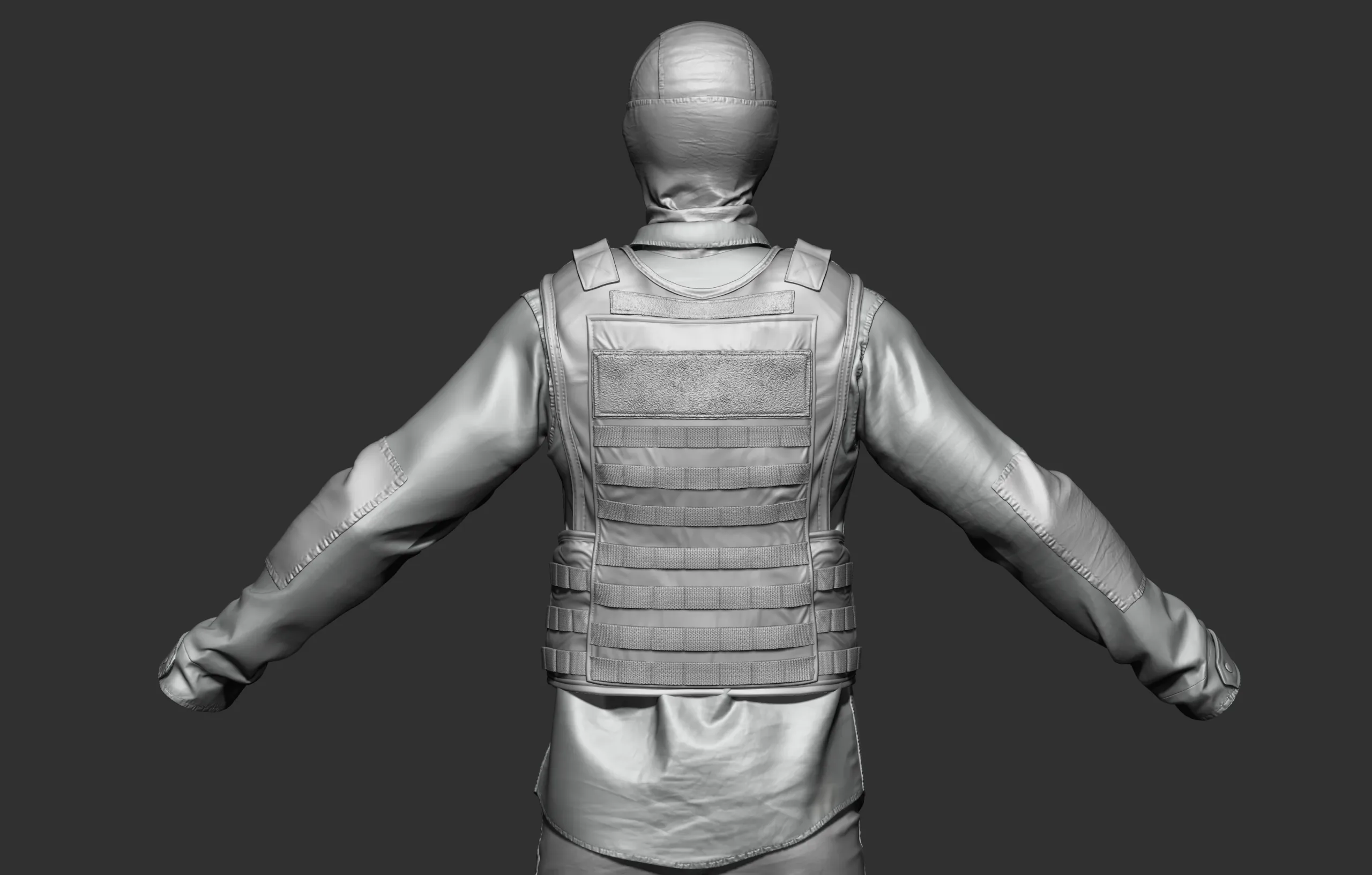 Soldier Outfit Highpoly sculpt