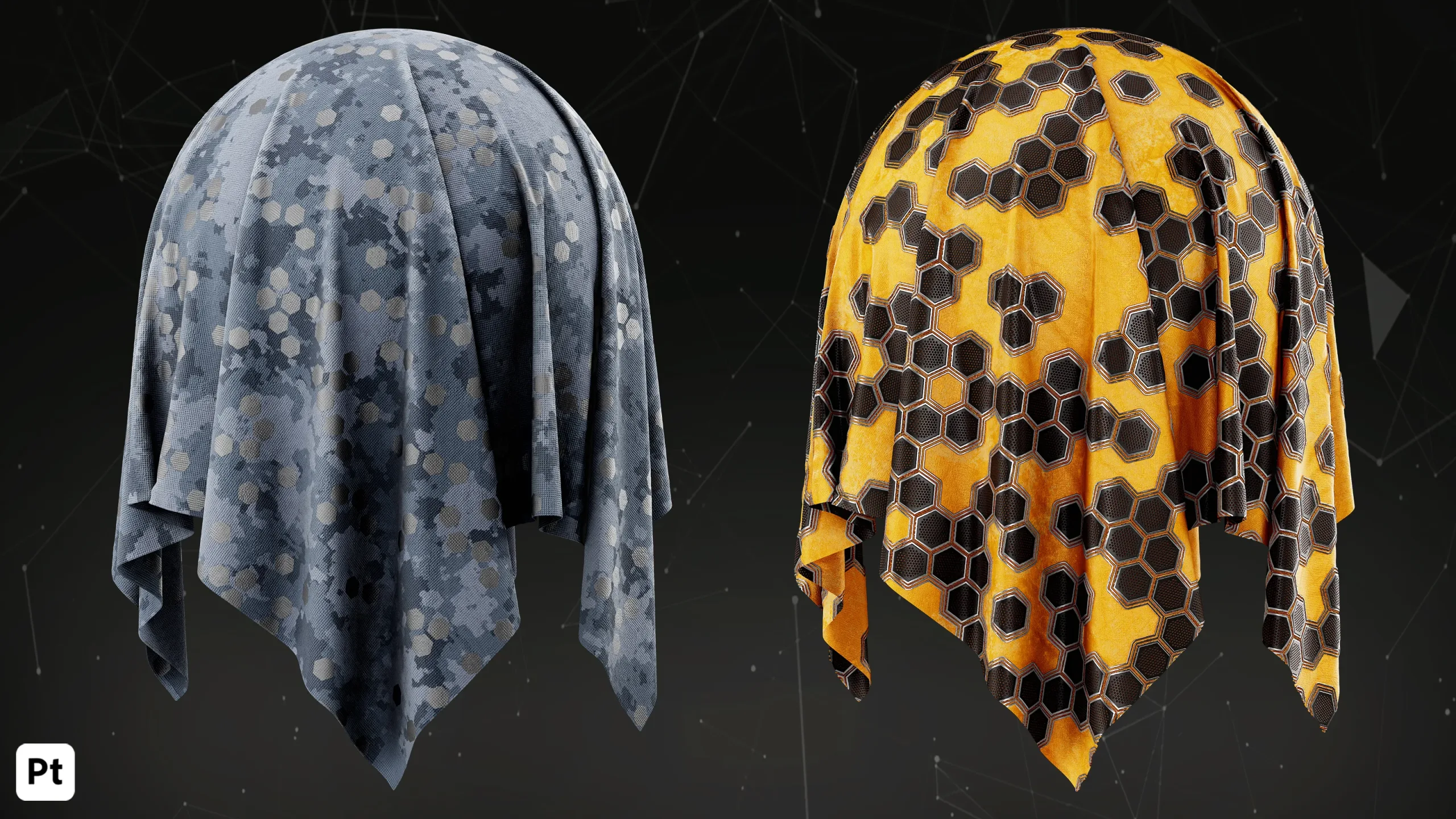 30 SCI FI Fabric Smart Materials For Substance Painter & 4K PBR Textures_Vol05