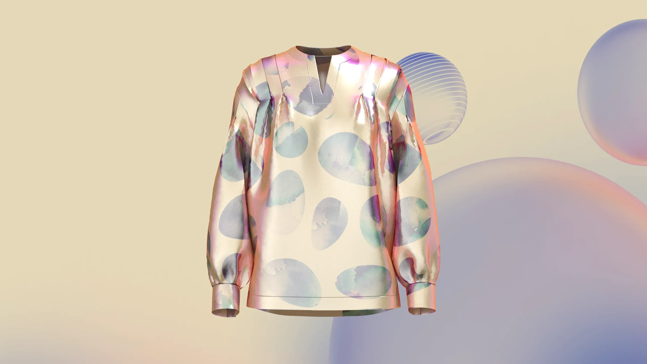 Mirror Shirt | Marvelous / Clo3d / obj / fbx