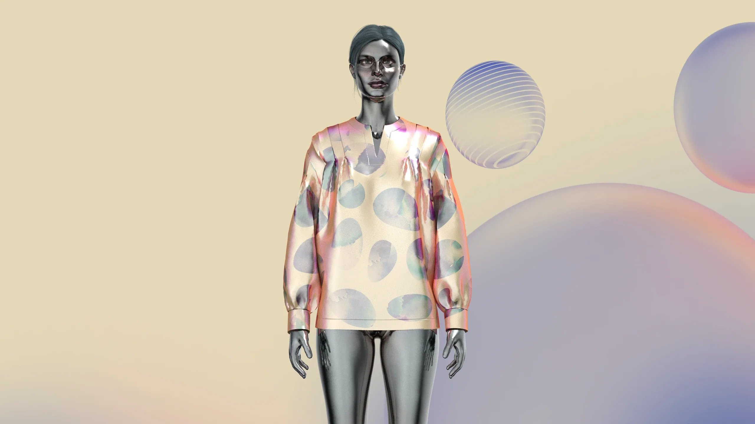 Mirror Shirt | Marvelous / Clo3d / obj / fbx