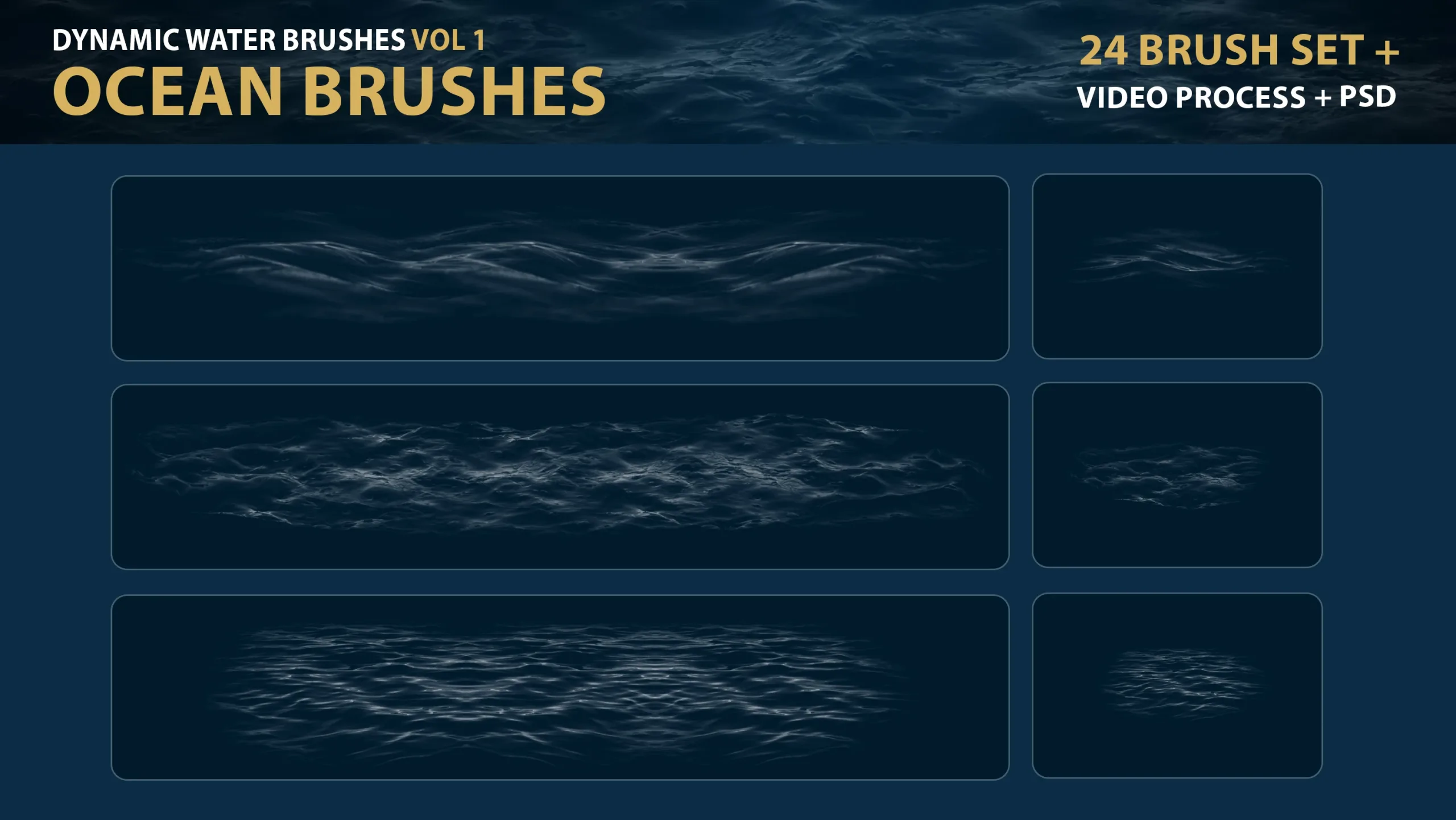 Ocean Waves Brushes Bundle