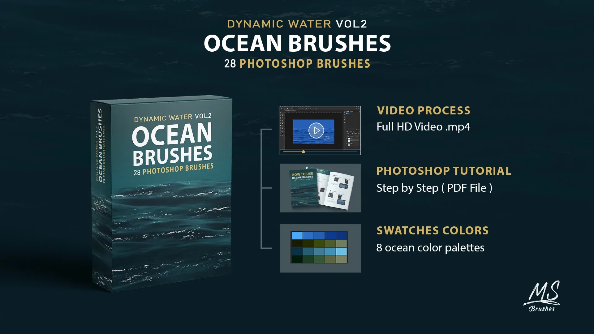 Ocean Waves Brushes Bundle