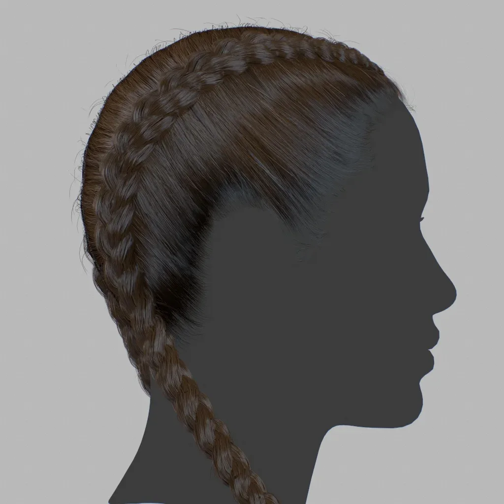 Hair - Double Braid - Gen2