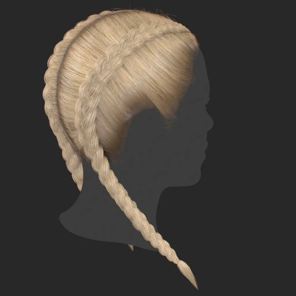 Hair - Double Braid - Gen2