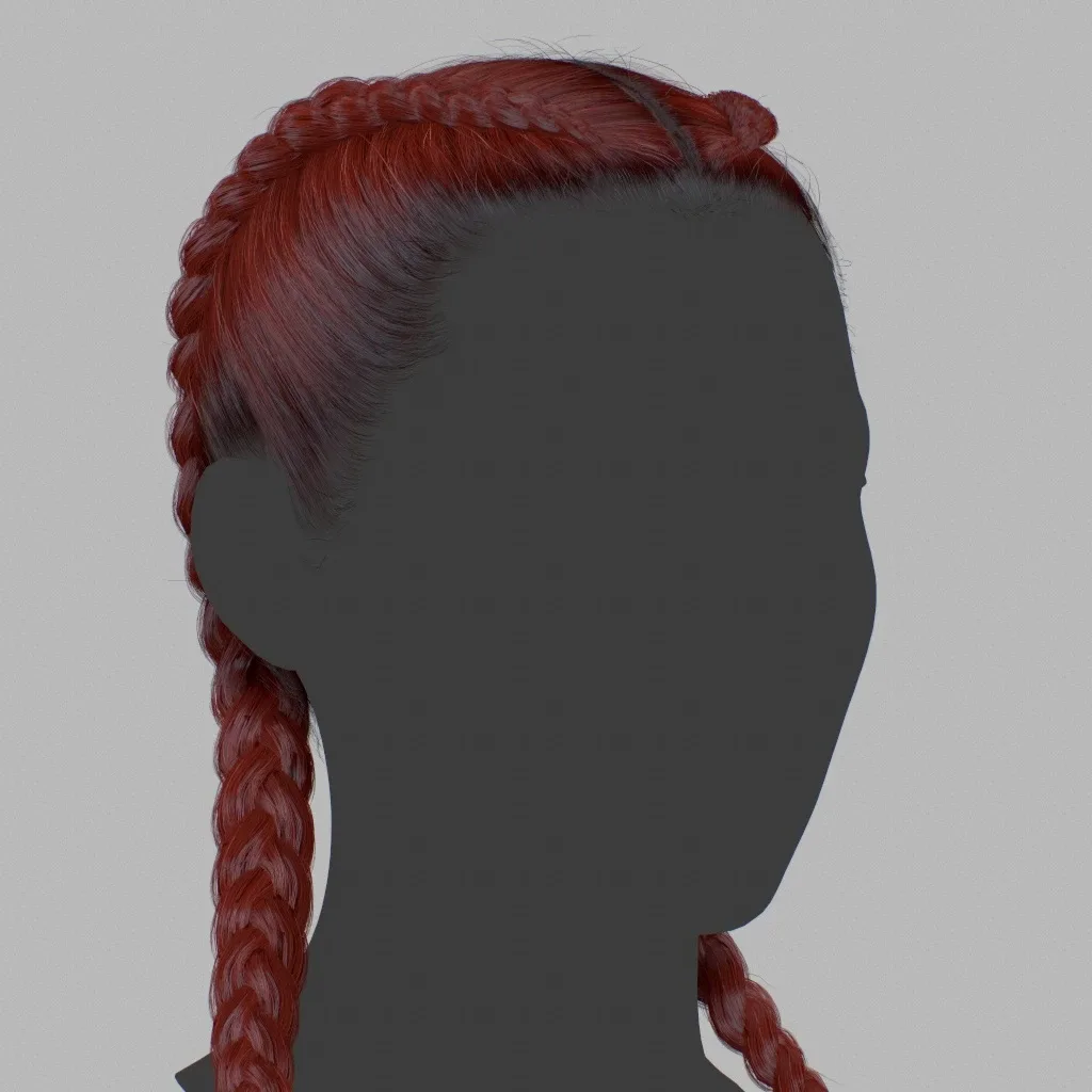 Hair - Double Braid - Gen2