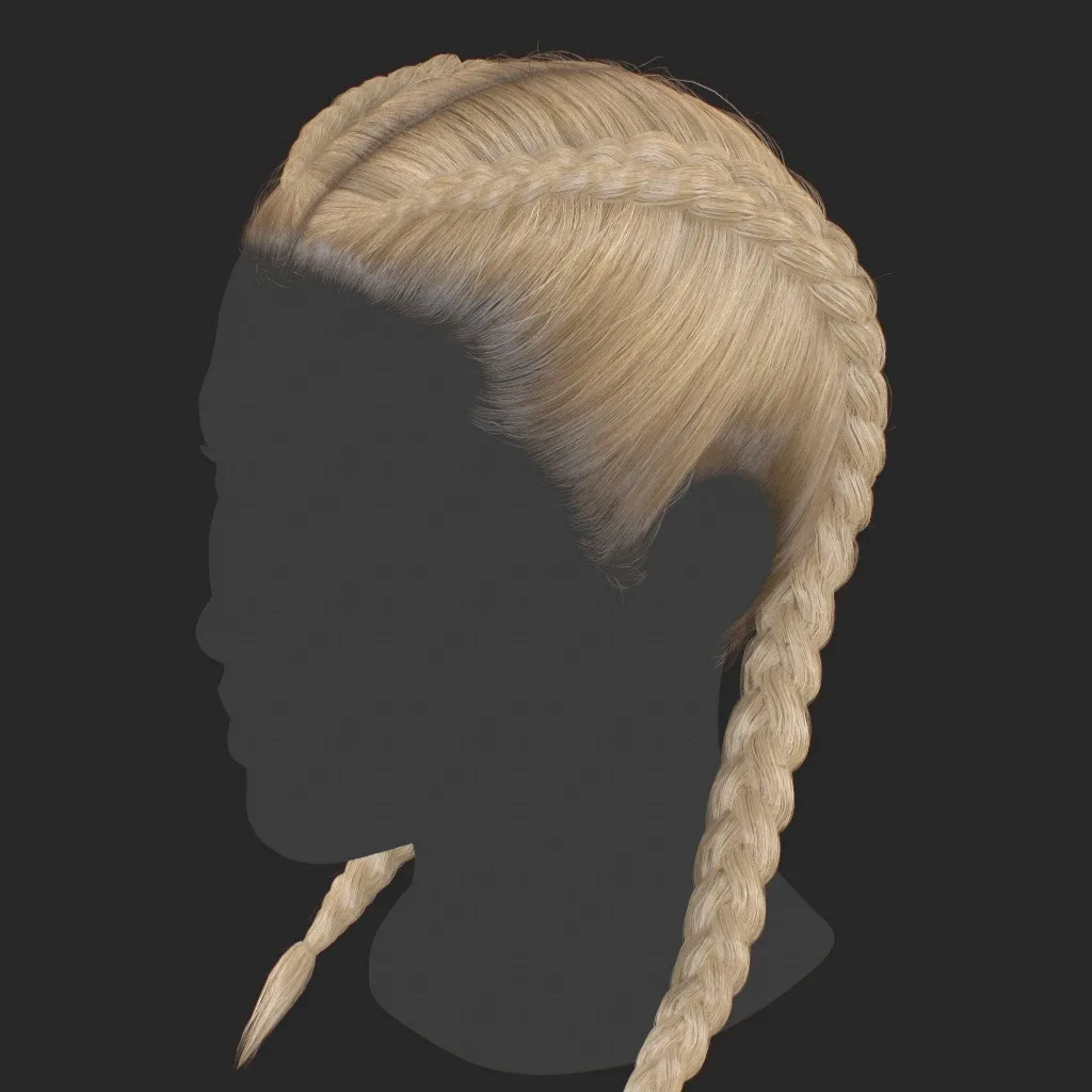 Hair - Double Braid - Gen2