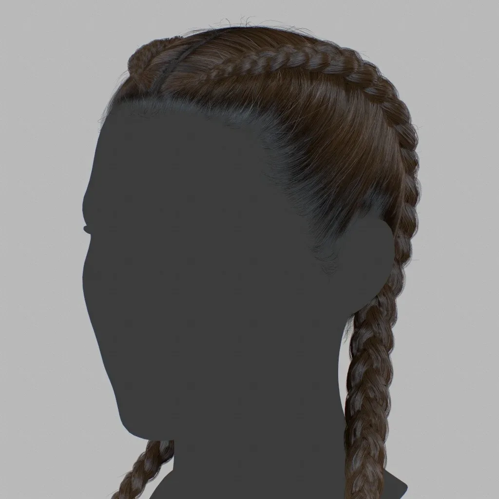 Hair - Double Braid - Gen2