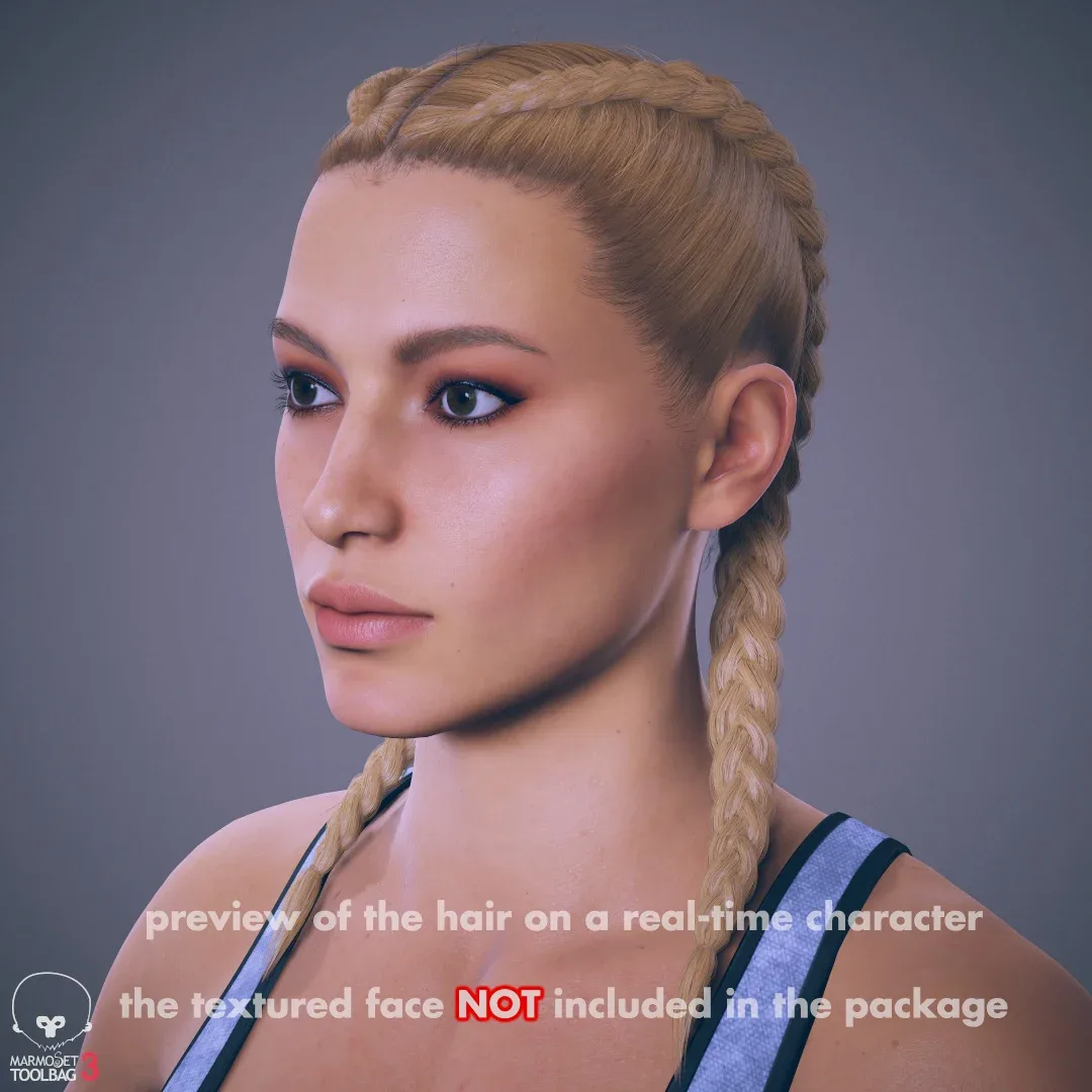 Hair - Double Braid - Gen2