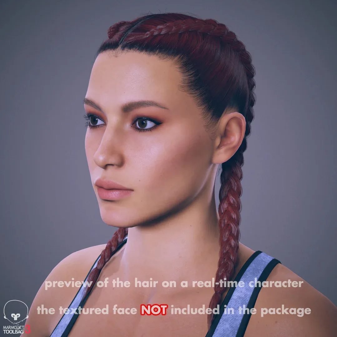 Hair - Double Braid - Gen2