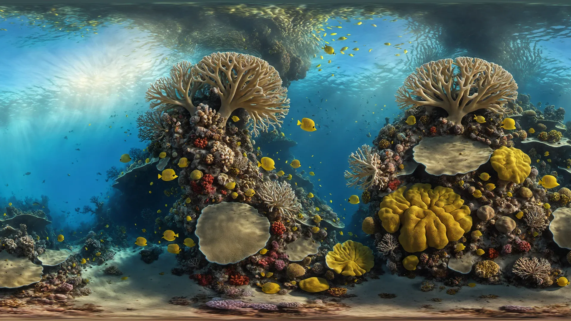 54 HDRI Coral Reef Panoramas - 360 Spherical Maps