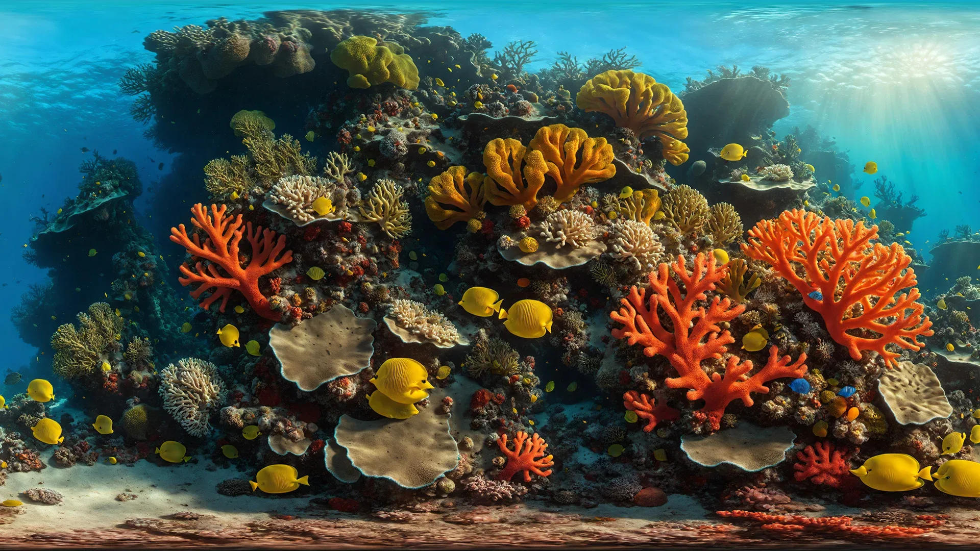 54 HDRI Coral Reef Panoramas - 360 Spherical Maps