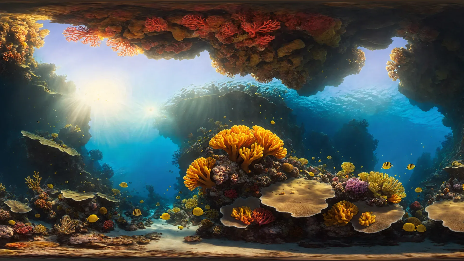 54 HDRI Coral Reef Panoramas - 360 Spherical Maps