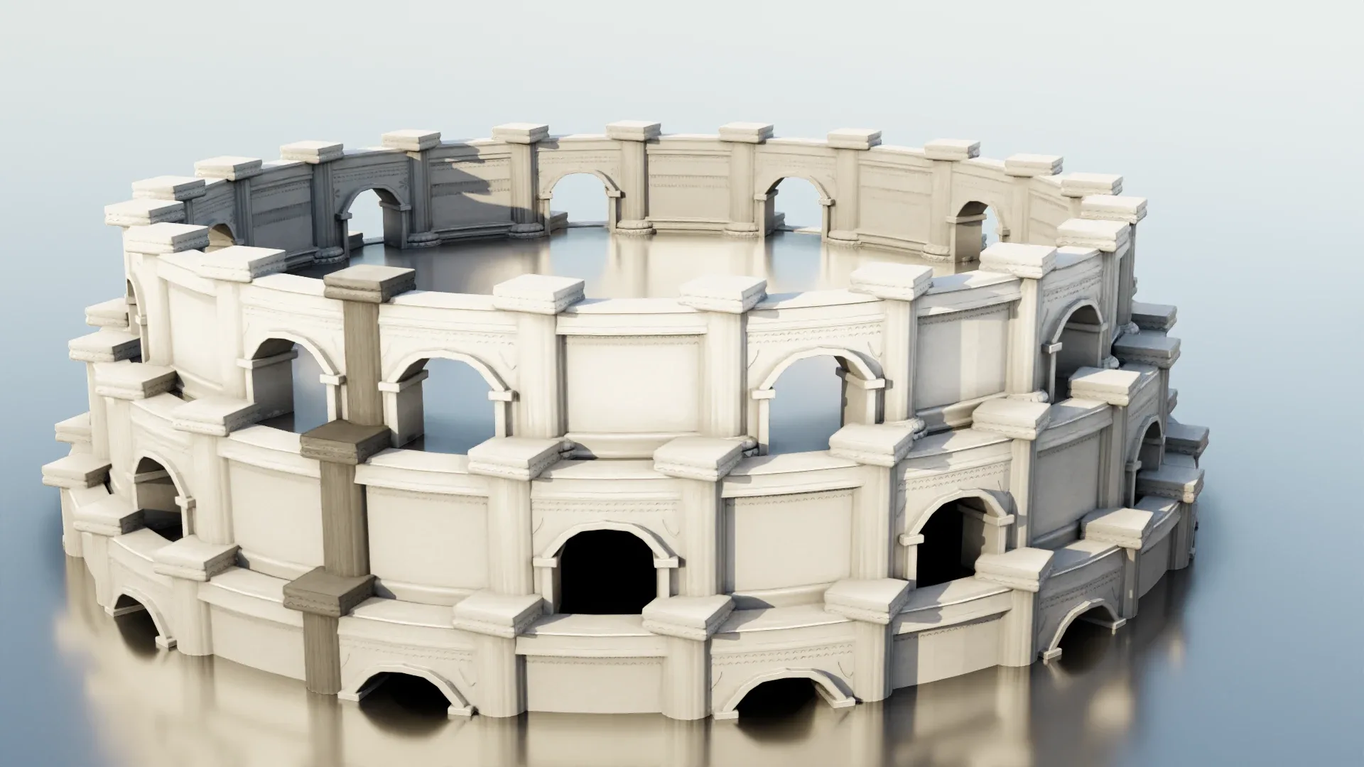 Blender 4 Geometry Node -  Walls and Columns