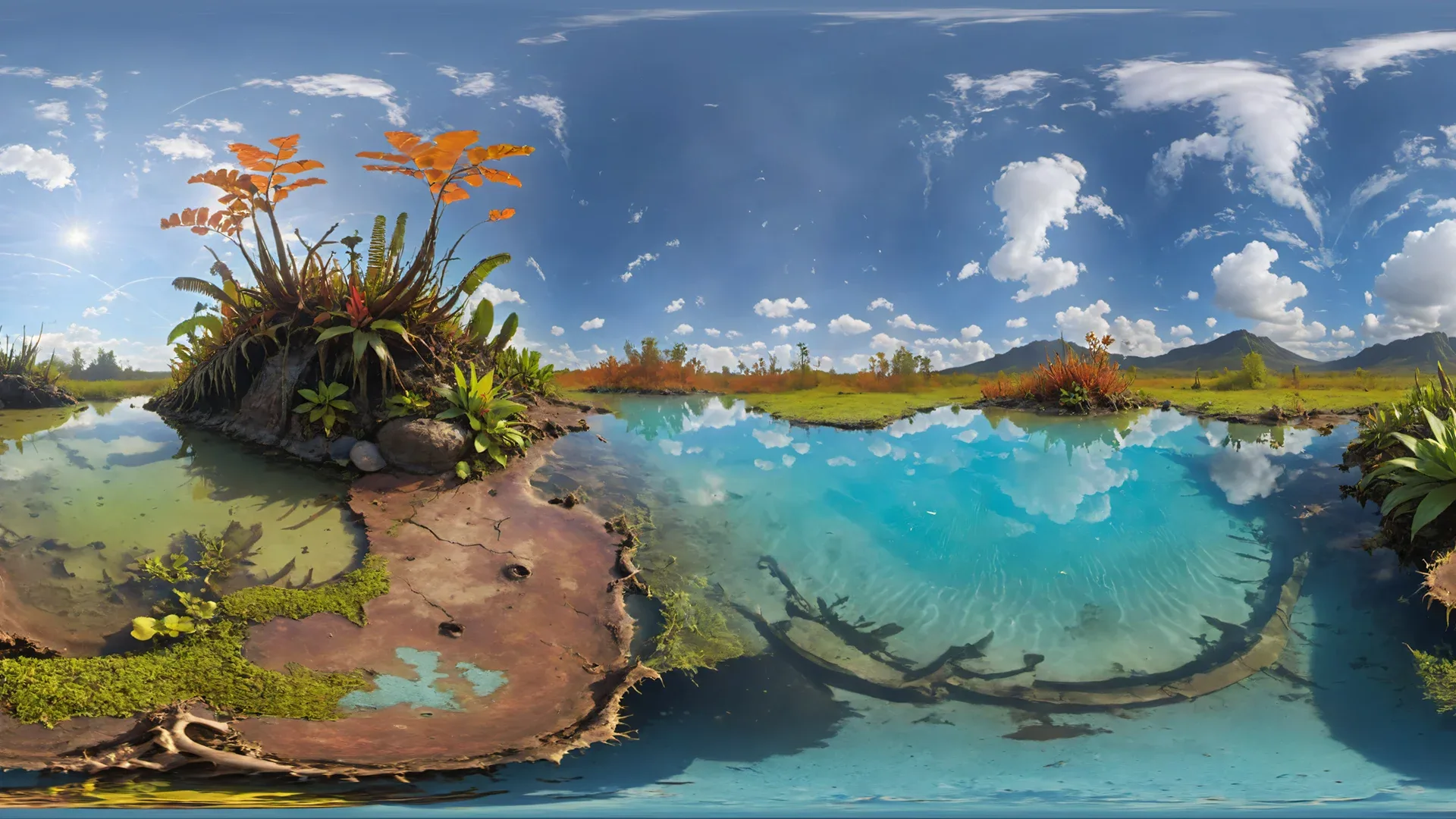 50 HDRI Wetlands and Swamps Panoramas - 360 Spherical Maps