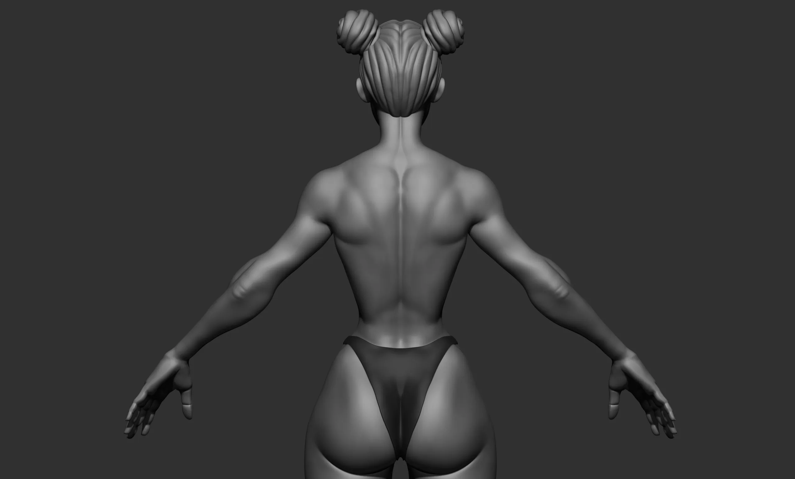 Stylized Black Female Basemesh