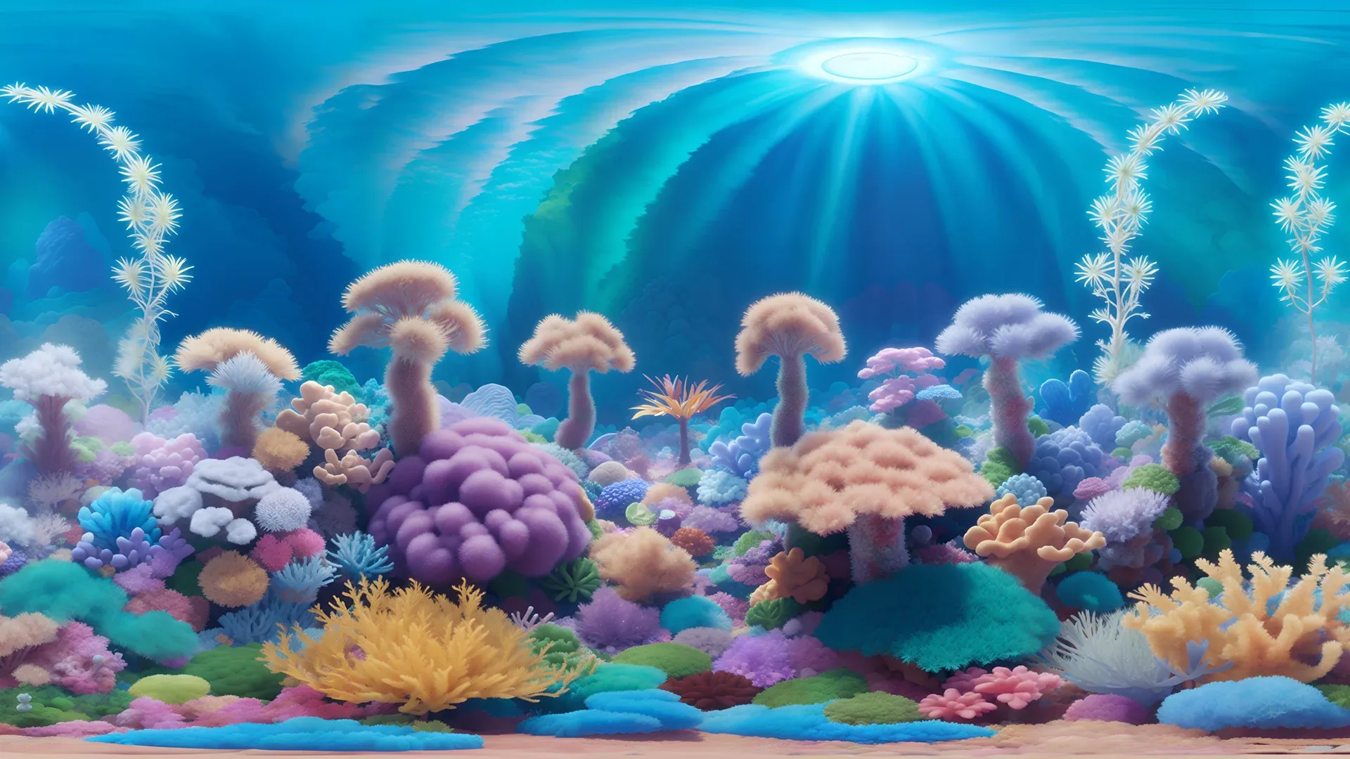 41 Underwater Stylized Panoramas - 360 Spherical Maps