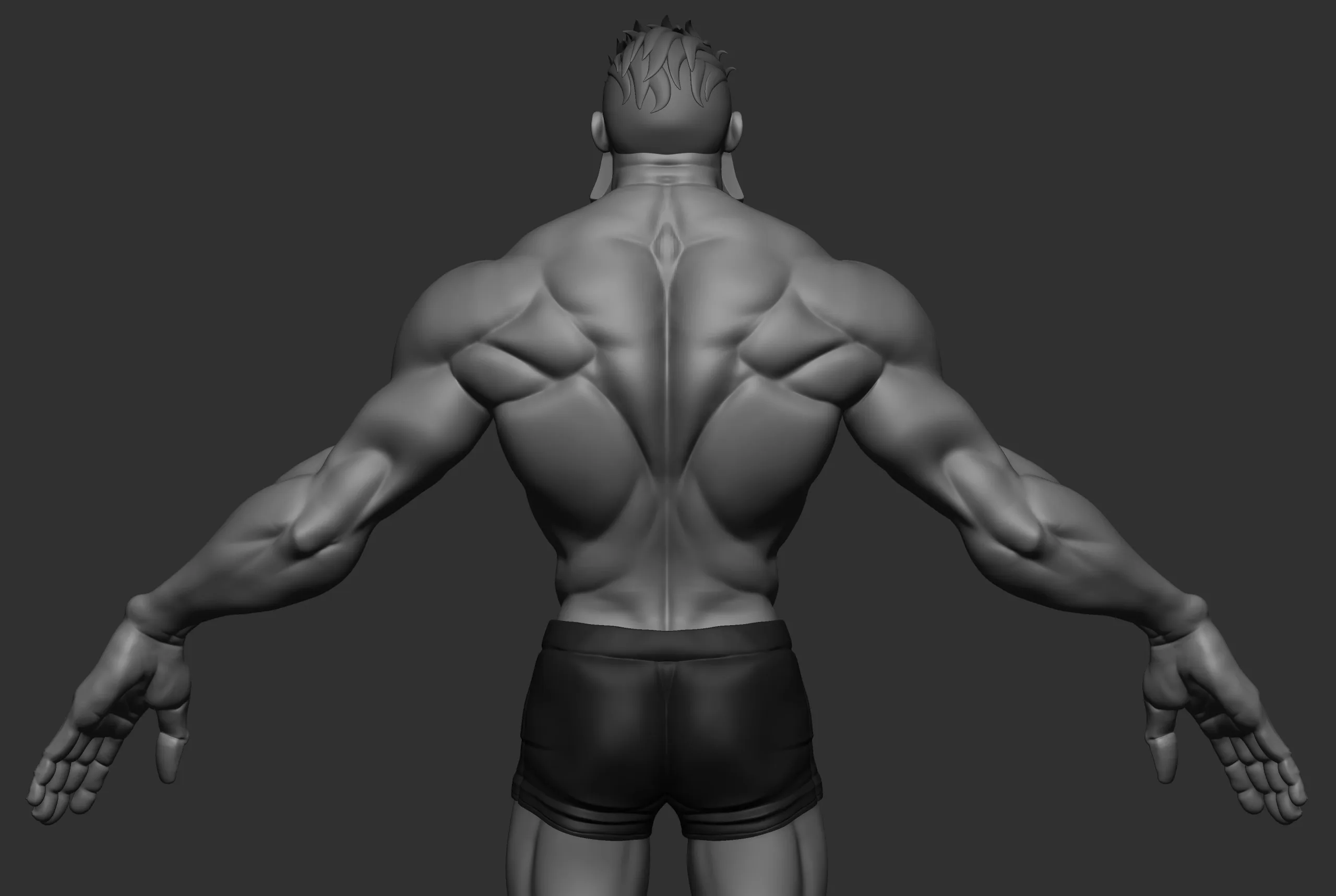 Stylized Muscular Male Basemesh