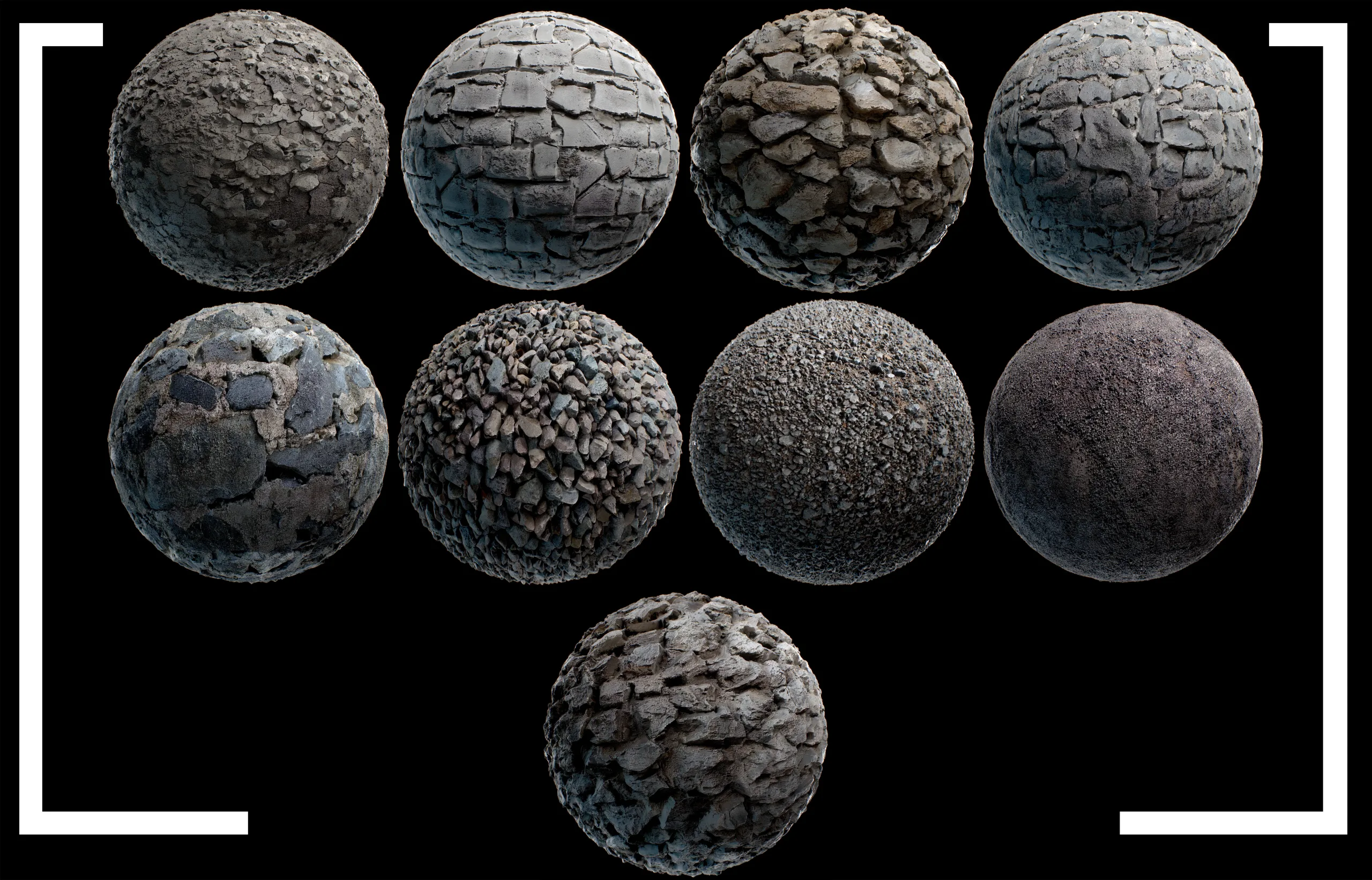 Environment PBR Materials Mega set vol 01