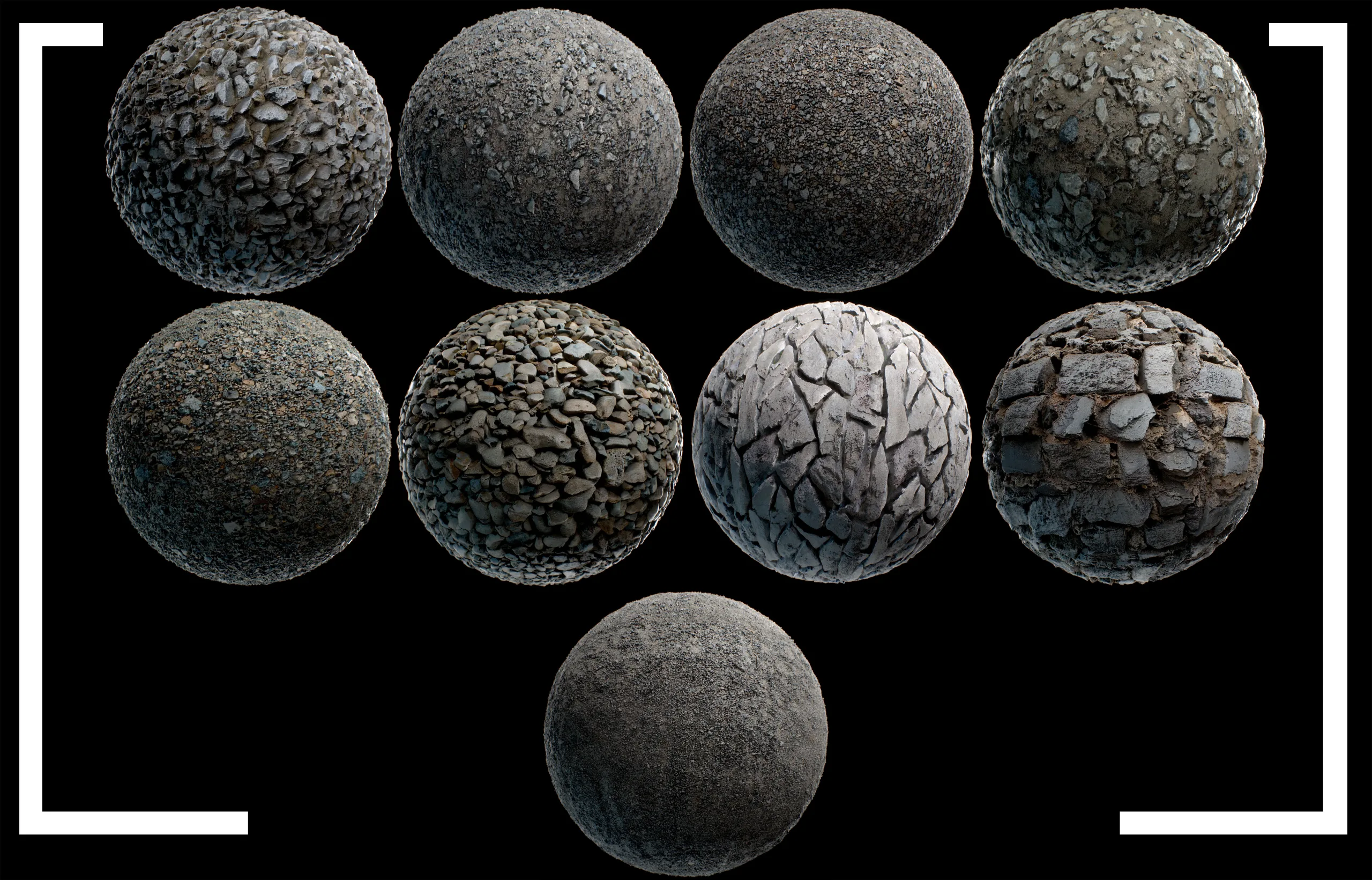 Environment PBR Materials Mega set vol 01