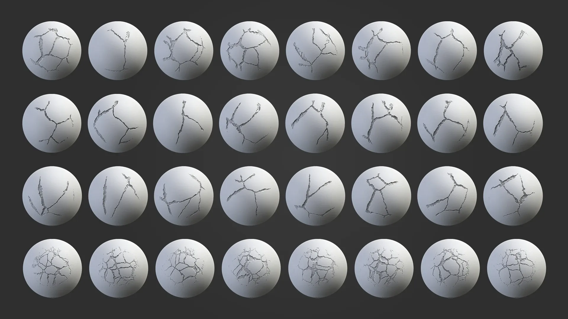 200 Surface Detail & Cracks (Zbrush Brush/Alpha)