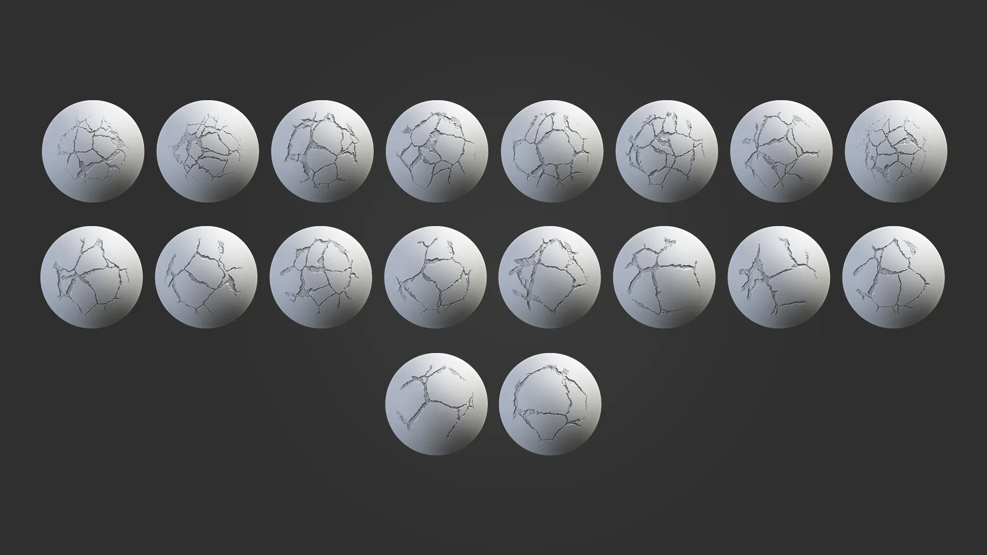 200 Surface Detail & Cracks (Zbrush Brush/Alpha)