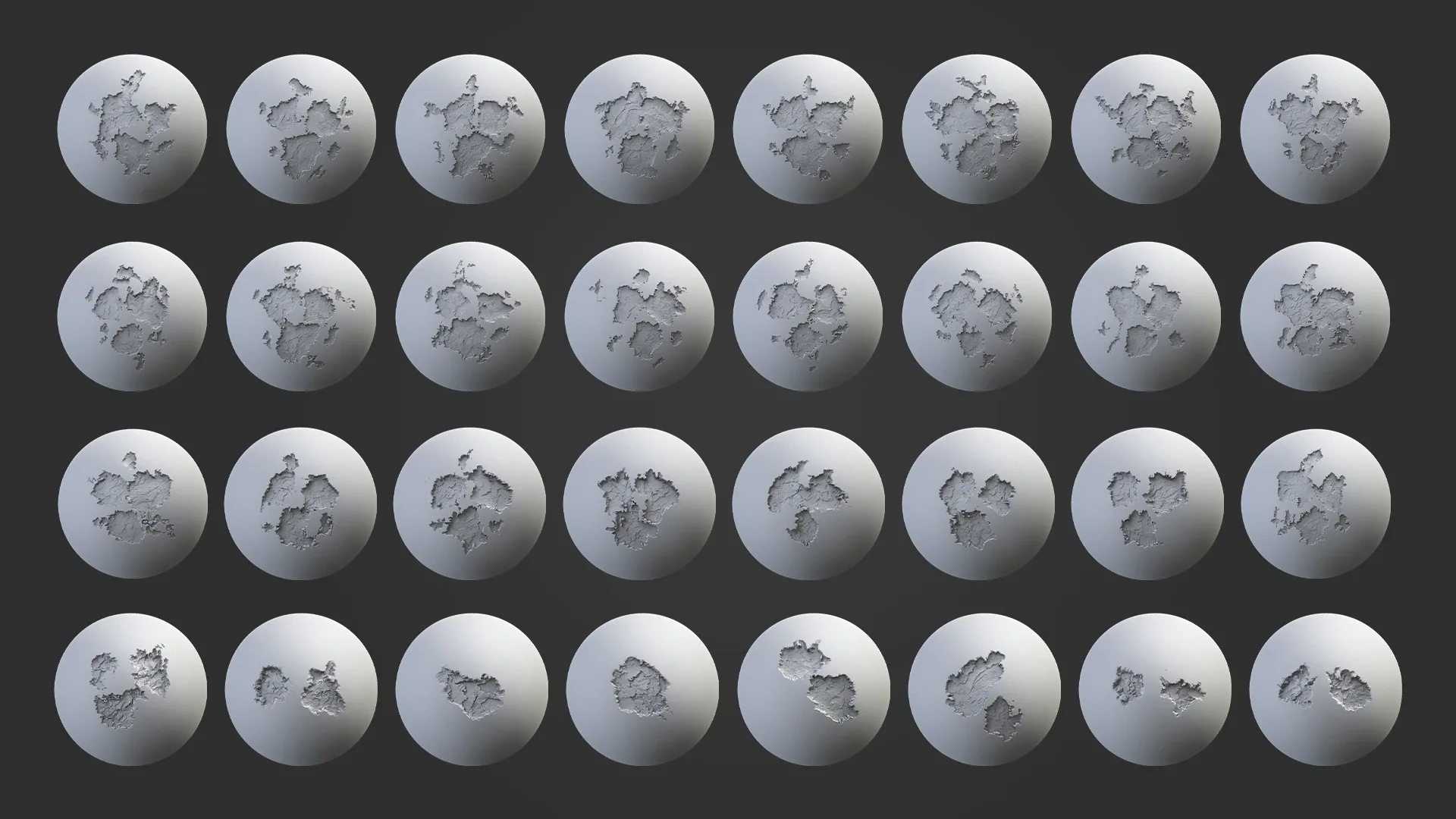 200 Surface Detail & Cracks (Zbrush Brush/Alpha)