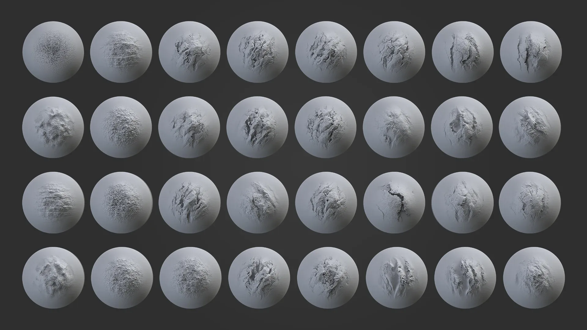 200 Surface Detail & Cracks (Zbrush Brush/Alpha)
