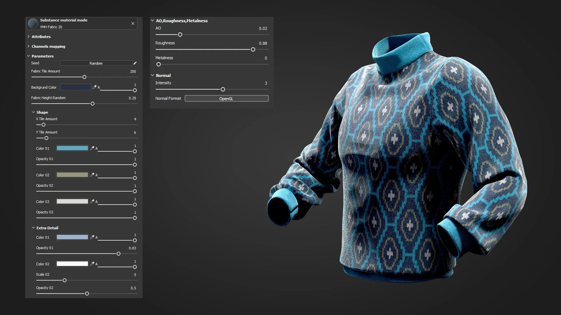 35 Fabric PBR Material (SBSAR) + SBS File