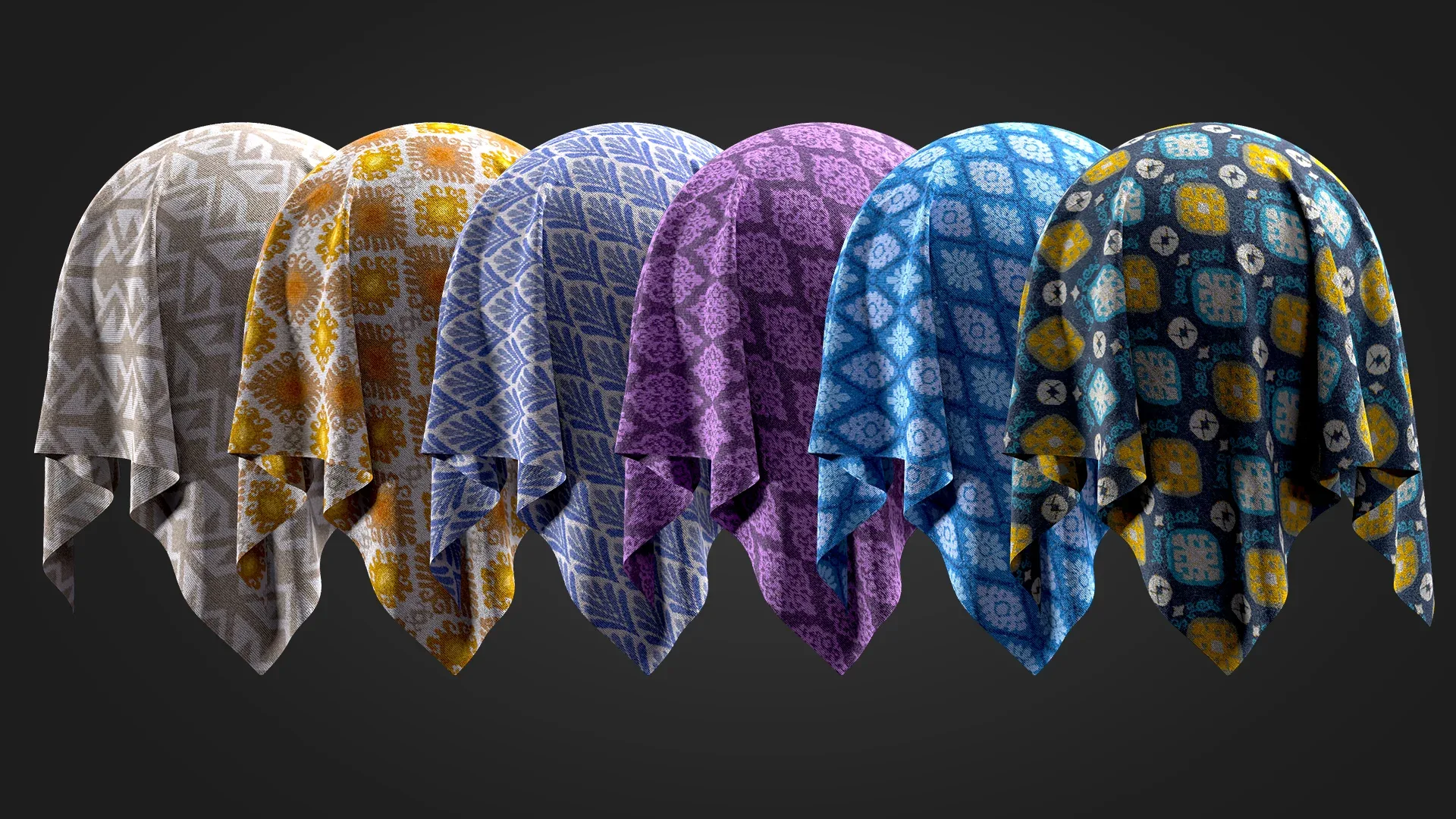 35 Fabric PBR Material (SBSAR) + SBS File