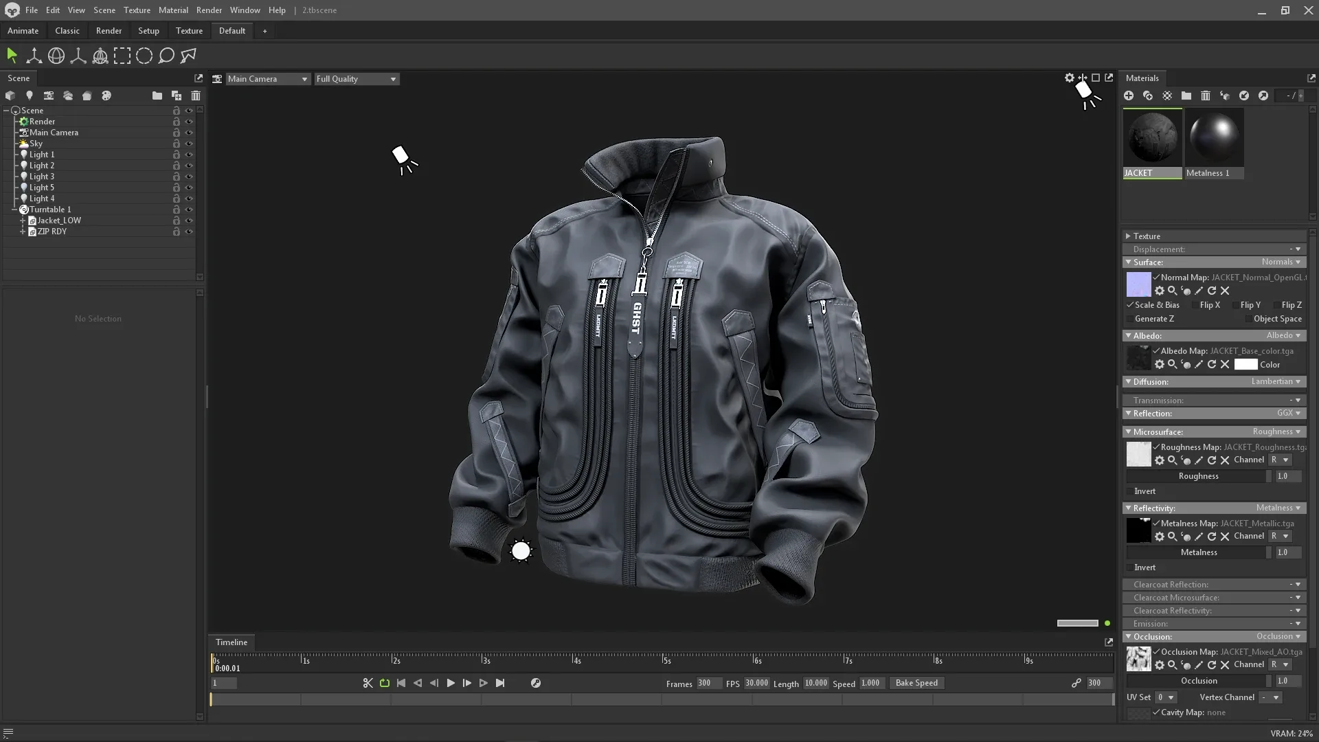 Modern Jacket - Tutorial (Full Pipeline) + 3D Model