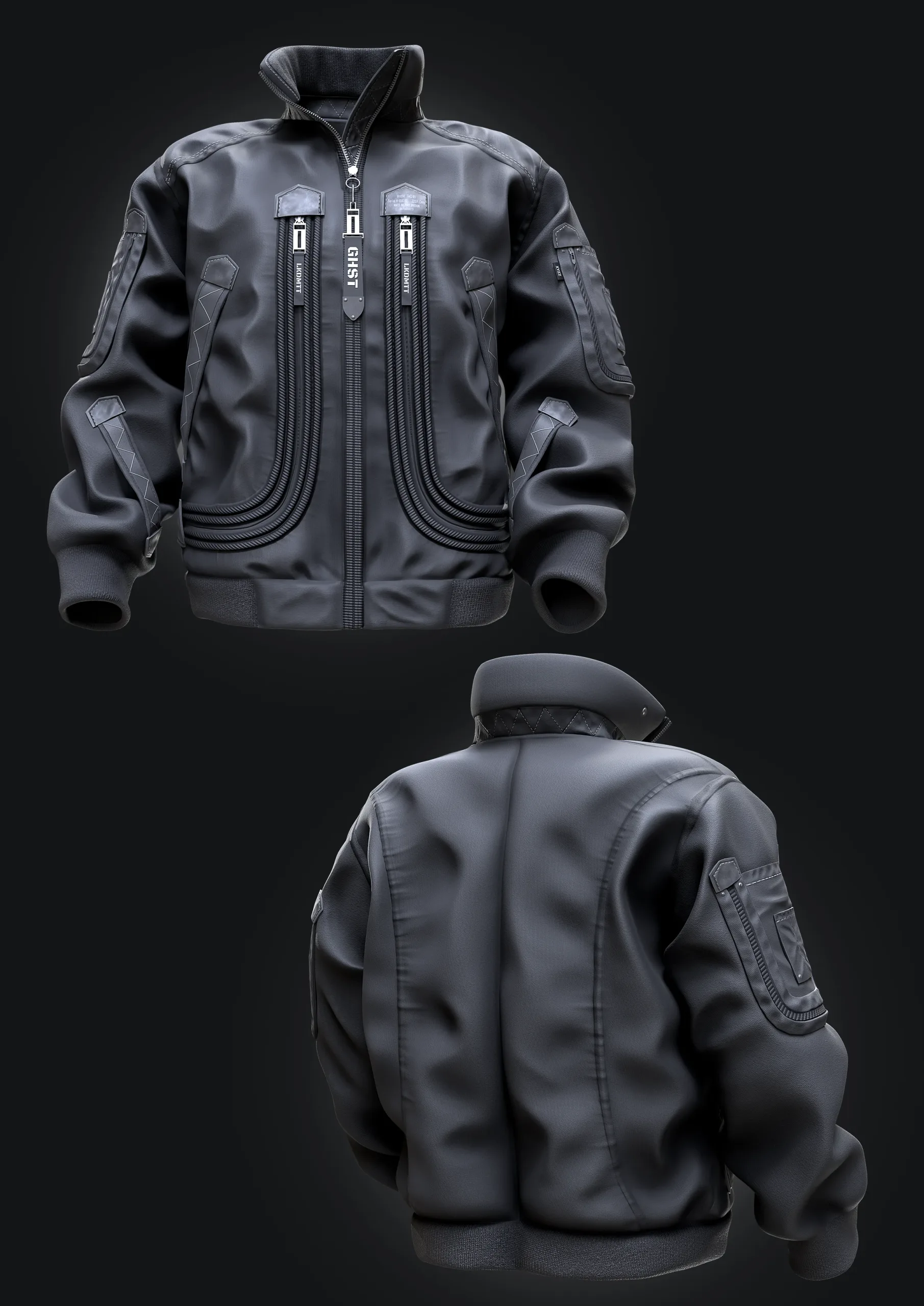 Modern Jacket - Tutorial (Full Pipeline) + 3D Model