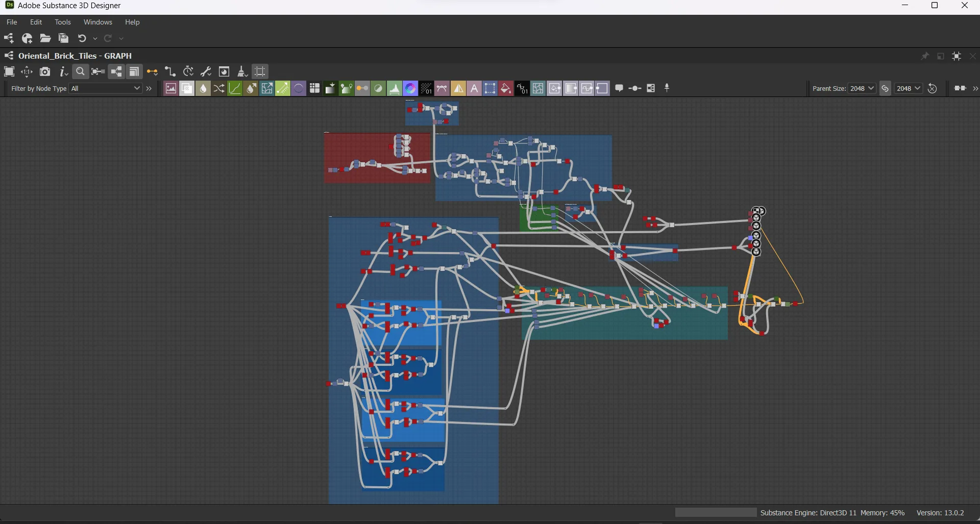 Oriental Brick Tiles Tutorial | Substance Designer