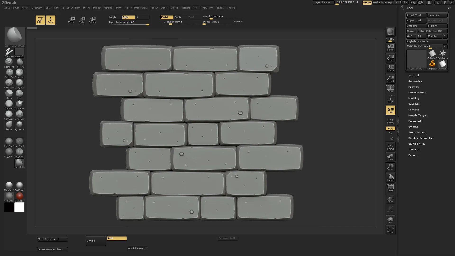 Stylized White Brick Wall For Games 3D Art / Tutorial