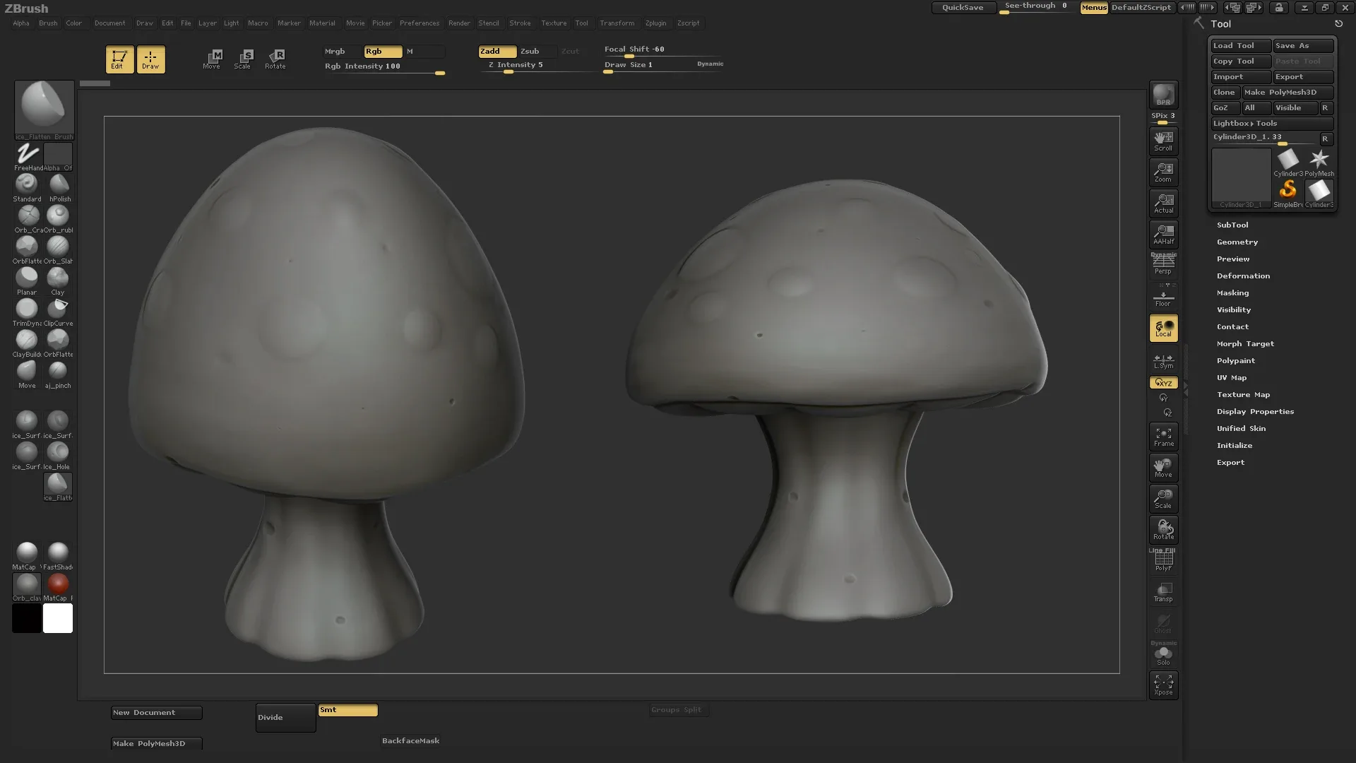 Stylized Mushroom For Games 3D Art / Tutorial