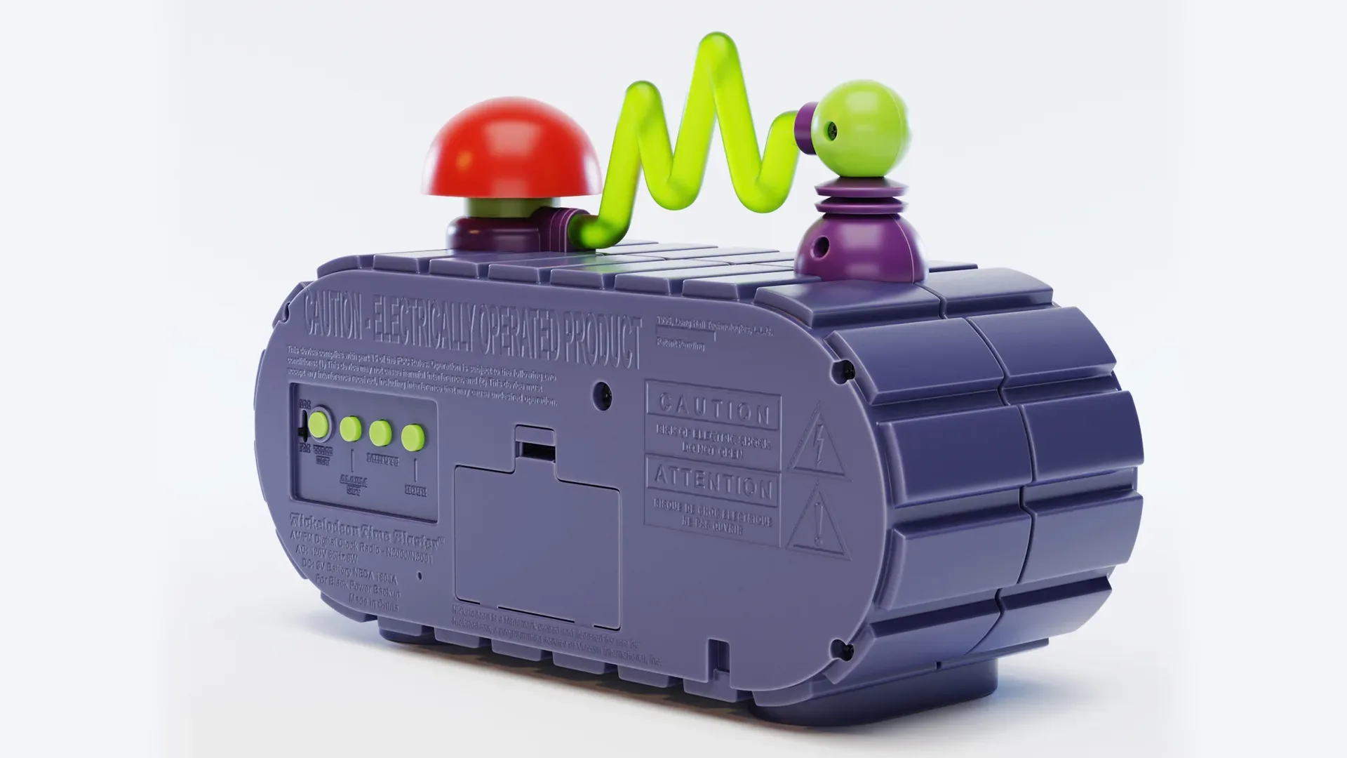 Nickelodeon Time Blaster Alarm Clock Radio