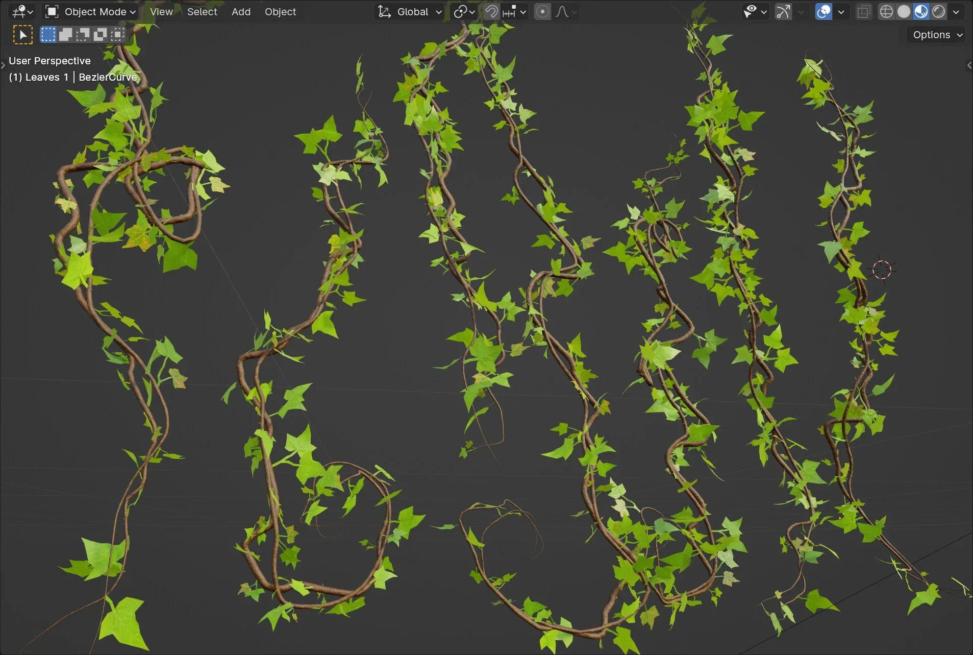 Ivy and Vines - Geometry Nodes (Blender)