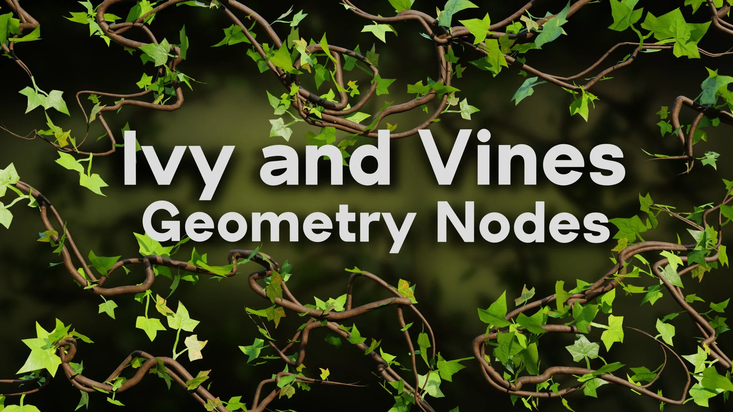 Ivy and Vines - Geometry Nodes (Blender)