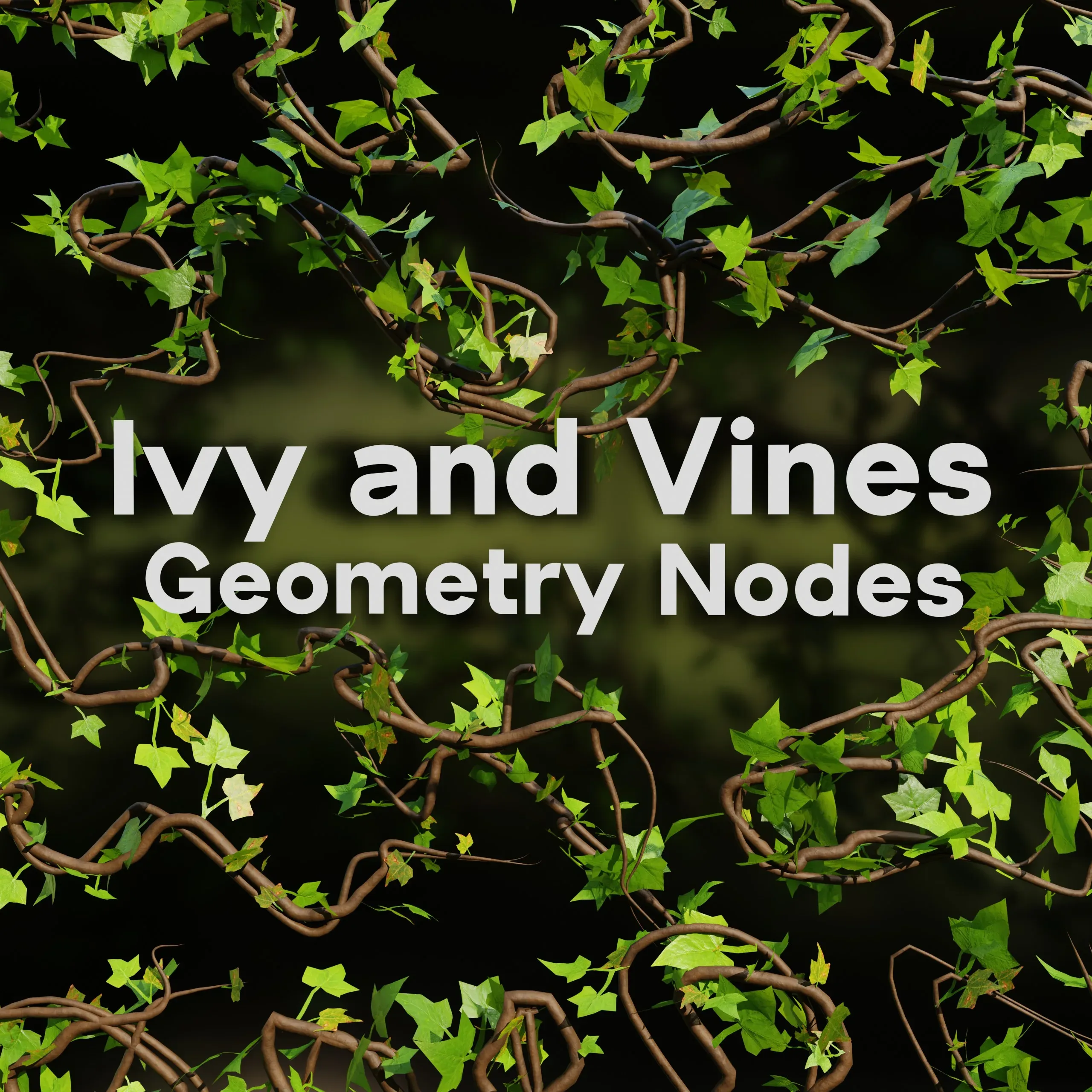 Ivy and Vines - Geometry Nodes (Blender)