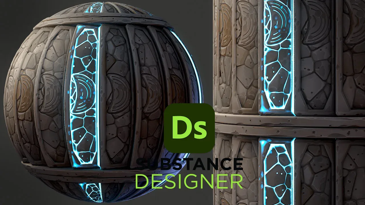 Stylized Fantasy Material - Substance 3D Designer + Sbsar File