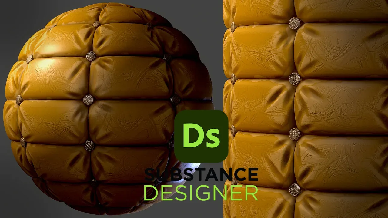 Stylized Leather Fabric - Substance 3D Designer + Sbsar File