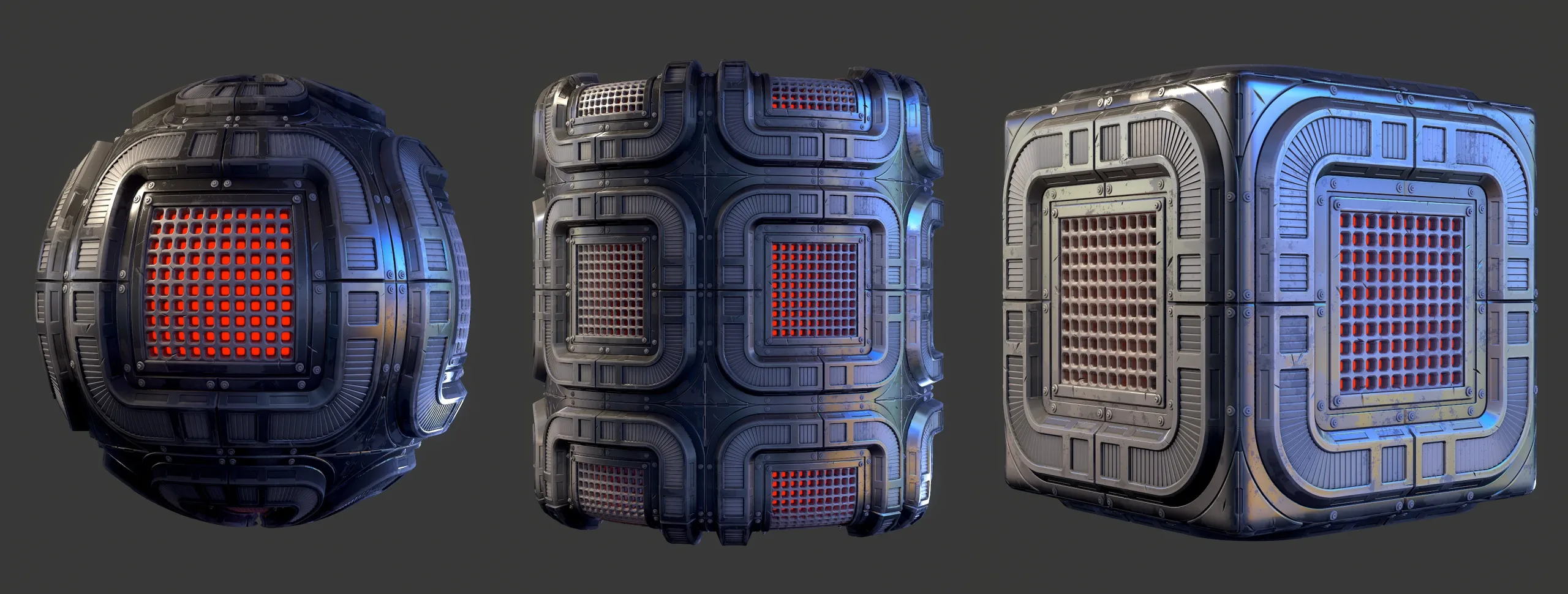 Sci-Fi Grate - Substance 3D Designer + Sbsar File