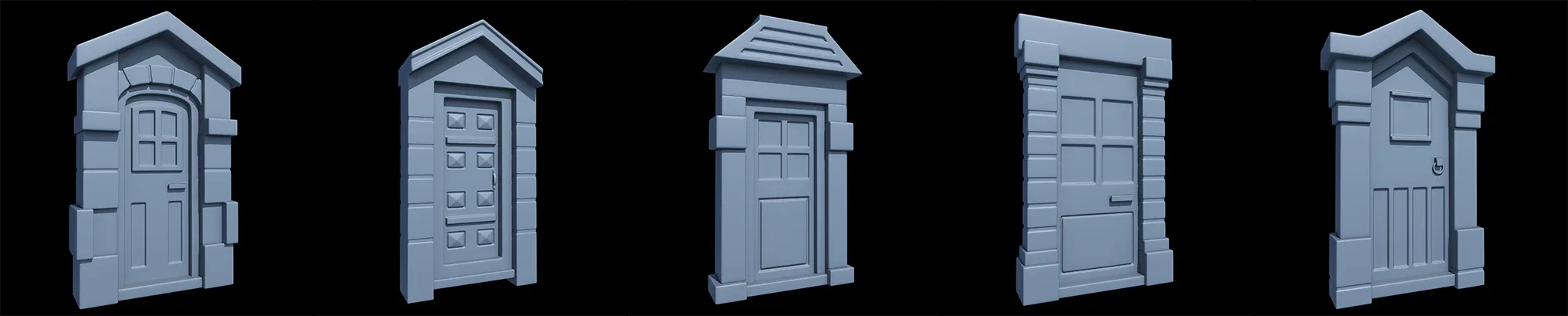 Stylized Door Base Mesh Vol 2