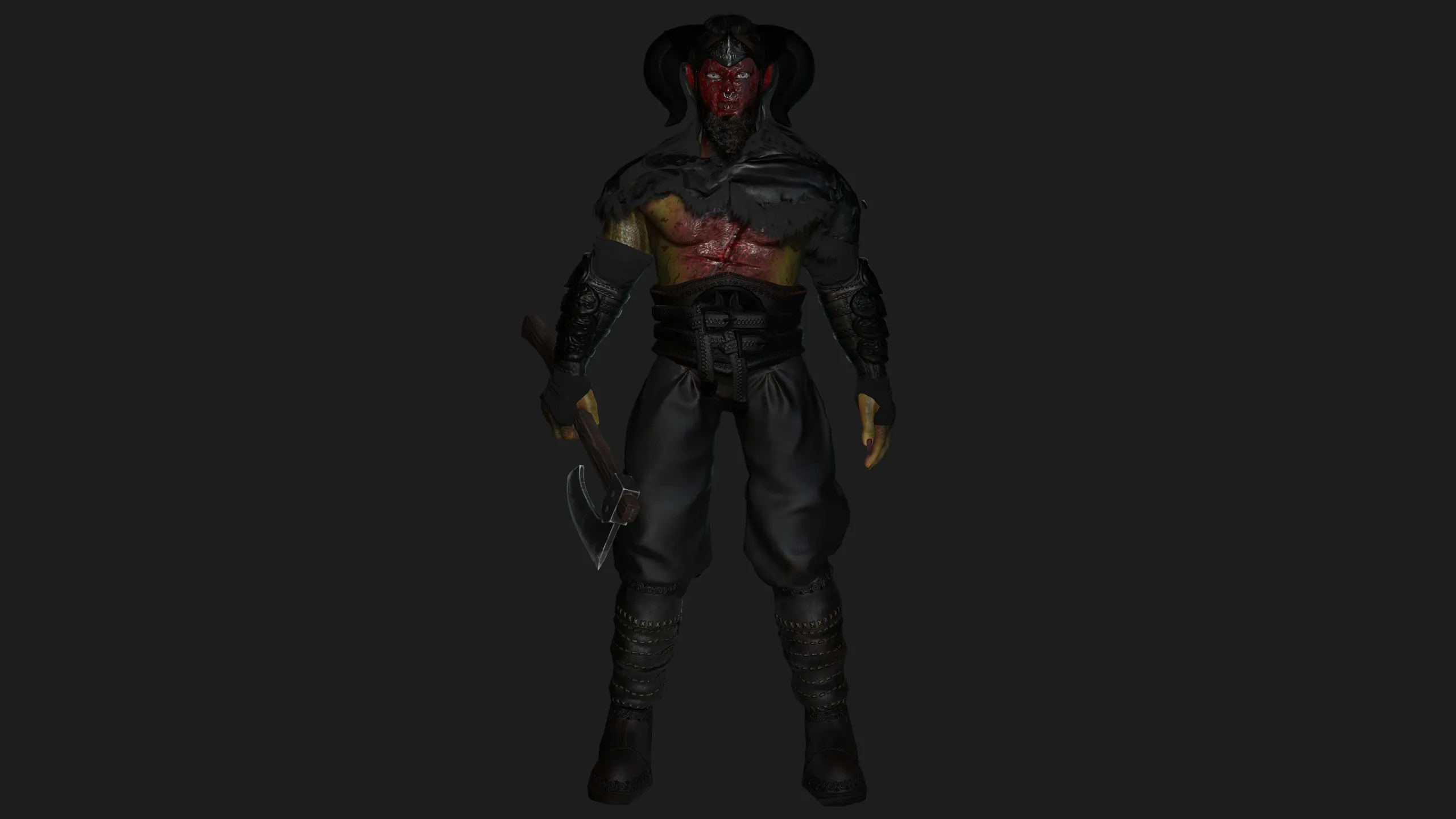 AAA 3D MODEL FANTASY HORROR DEMON CHARACTER - BLOODY DEMON HORN