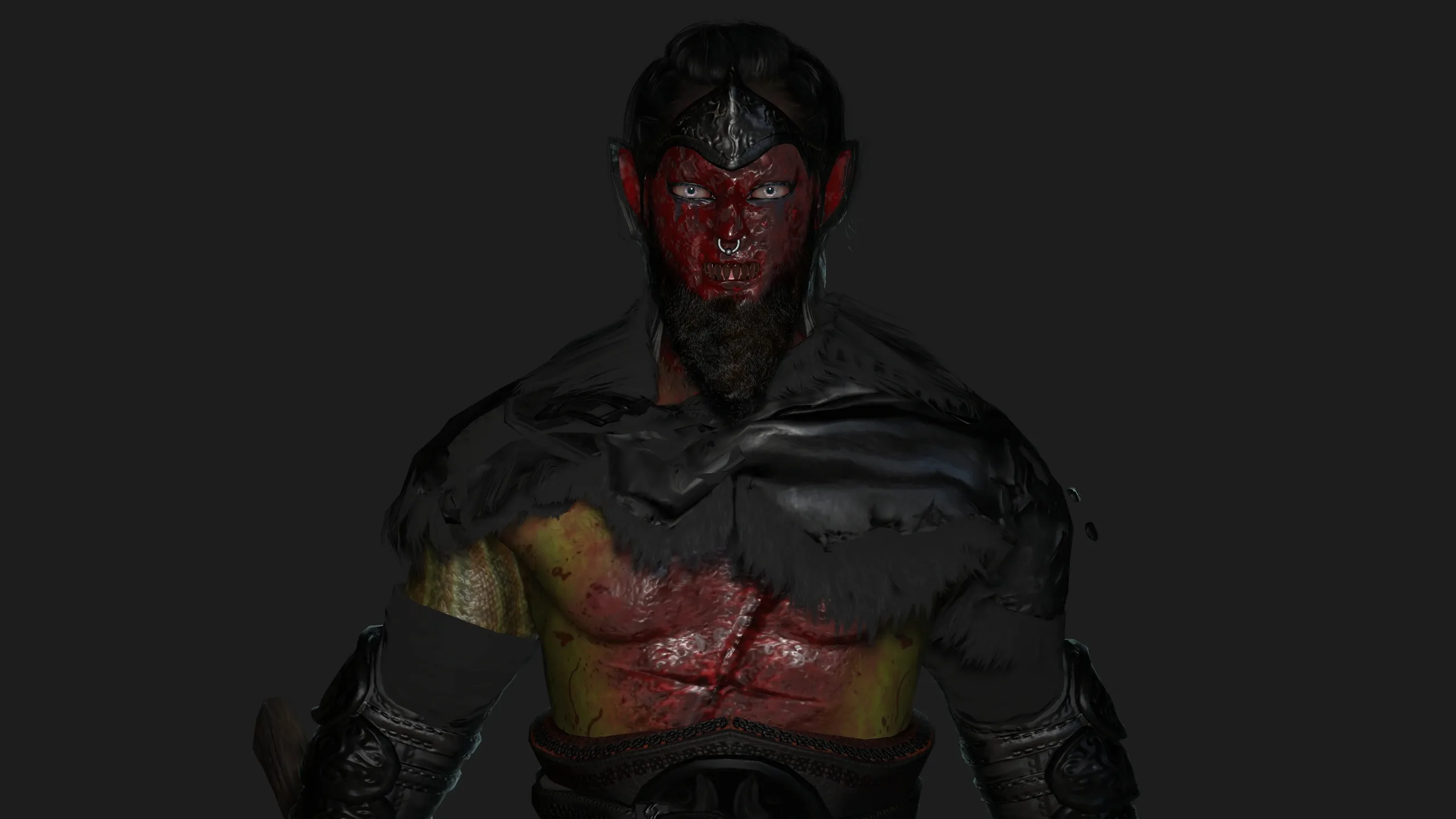 AAA 3D MODEL FANTASY HORROR DEMON CHARACTER - BLOODY DEMON HORN