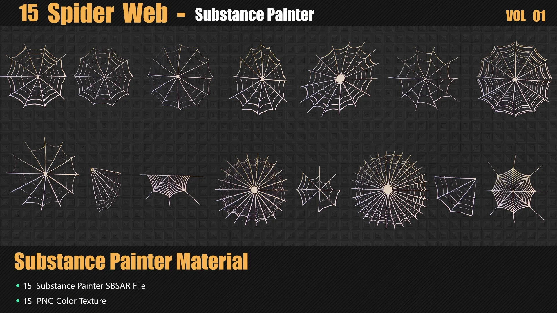 15 Spider Web Materials In Substance Painter