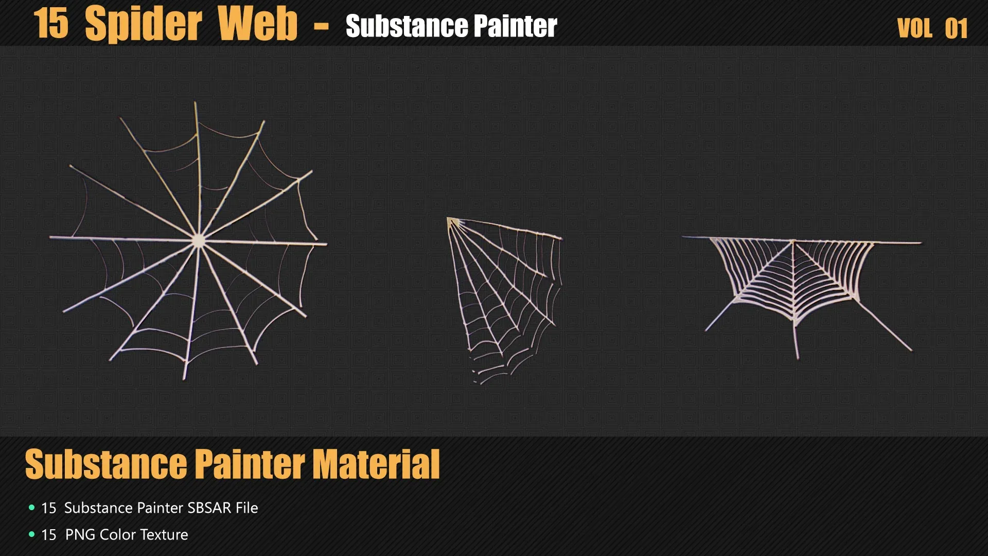 15 Spider Web Materials In Substance Painter
