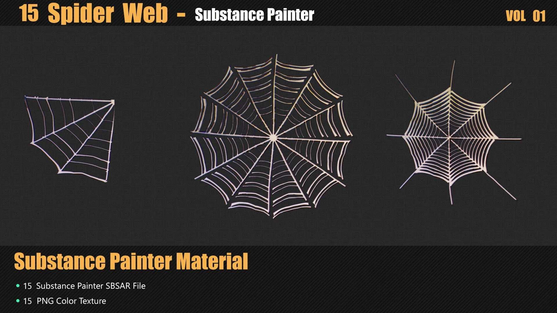 15 Spider Web Materials In Substance Painter