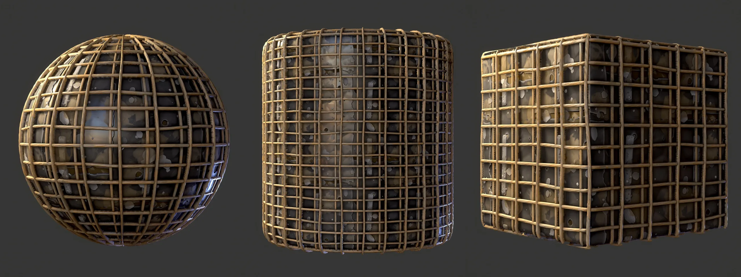 Stylized Metal Rods - Substance 3D Designer