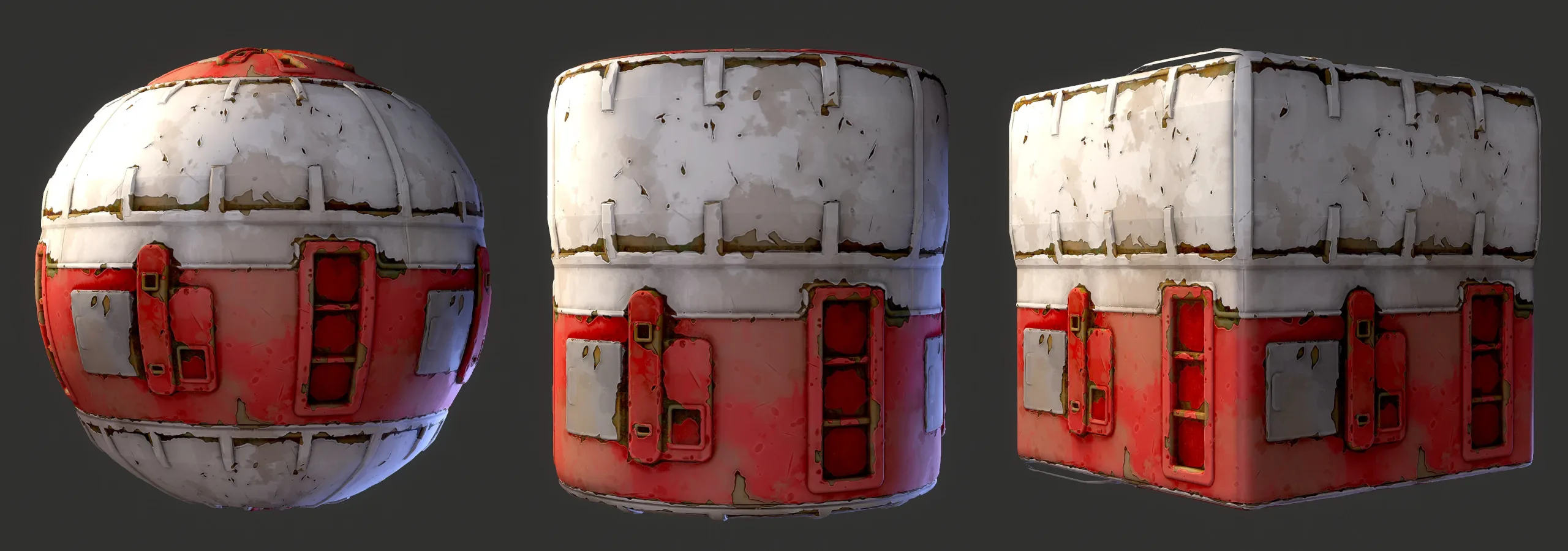 Stylized Rusty Painted Metal - Substance 3D Designer